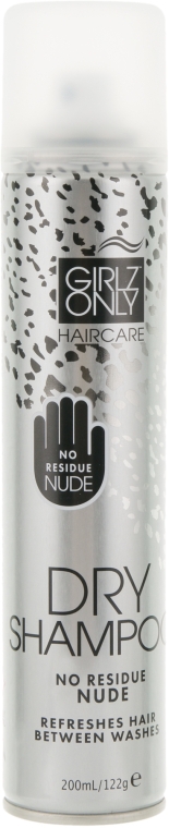 Сухой прозрачный шампунь для волос с умеренной жирностью - Girlz Only Hair Care Dry Shampoo Nude No Residue