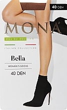 Шкарпетки для жінок "Bella" 40 Den, nuage - MONA — фото N1