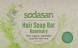 Органічне мило-шампунь "Розмарин" для зростання і зміцнення волосся - Sodasan — фото N1