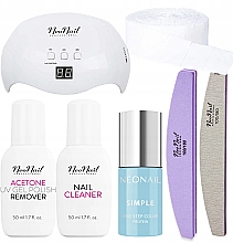 Набор - NeoNail Professional Simple One Step Basic Starter Set (n/polish/7.2g + lamp + n/cln/50ml + rem/50ml + accessories) — фото N8