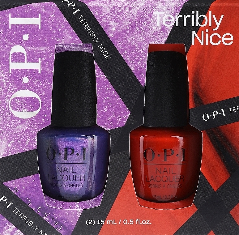 Набор лаков для ногтей - OPI Terribly Nice Holiday Duo Set (lacquer/2x15ml) — фото N1