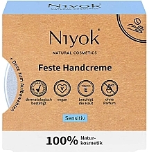 Твердый крем для чувствительной кожи рук - Niyok Solid Hand Cream Sensitiv — фото N1