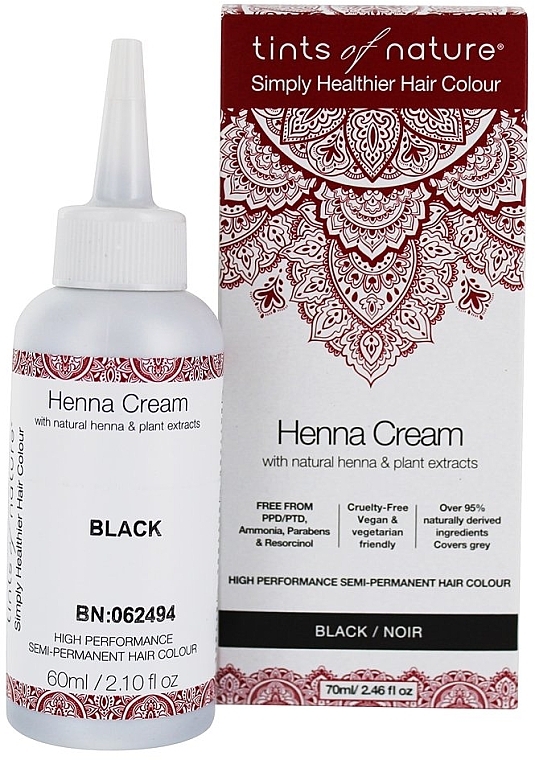 Крем-фарба для волосся з хною - Tints Of Nature Henna Cream