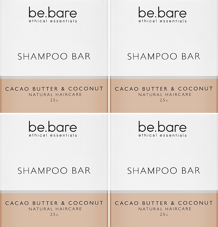 Набор - Be.Bare Life Mini Shampoo Bar Set (shmp/4x25g) — фото N2