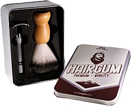 Парфумерія, косметика Набір для гоління - Hairgum Shaving Kit (razor/1pcs + brush/1pcs)