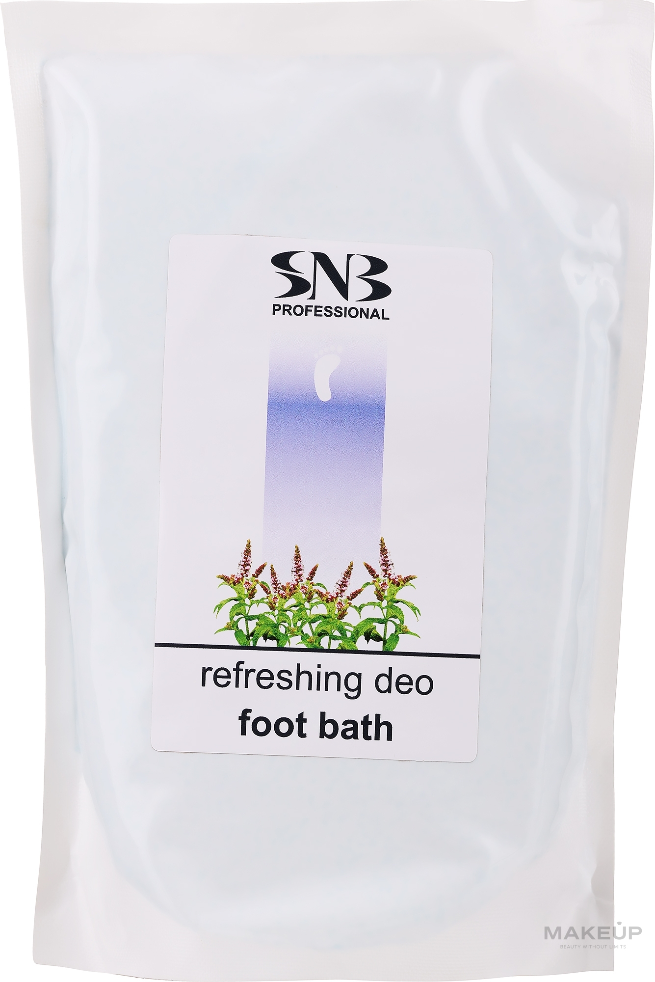 Освіжальна дезодорувальна ванночка для ніг на основі морської солі - SNB Professional Refreshing Deo Foot Bath — фото 500g