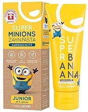 Духи, Парфюмерия, косметика Детская зубная паста "Миньон", банан - HappyBrush Super Minions Banana