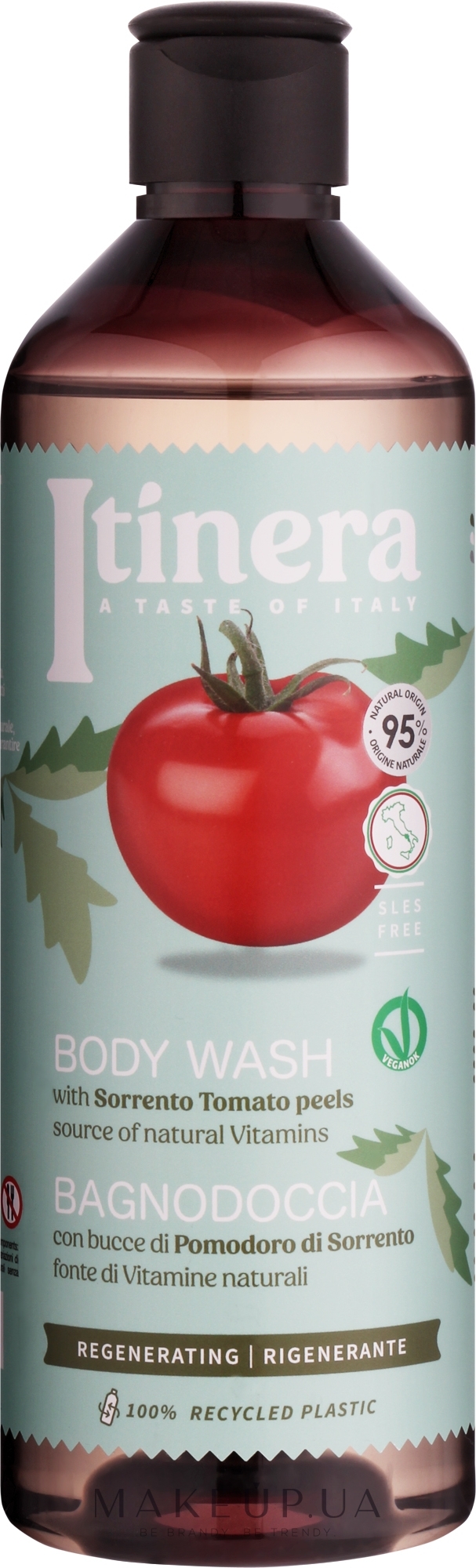 Гель для душа c томатов из Сорренто - Itinera Sorrento Tomato Peels Body Wash — фото 370ml