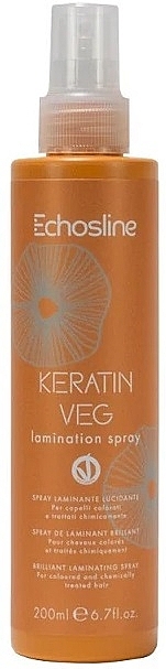 Спрей для ламінування волосся - Echosline Keratin Veg Lamination Spray — фото N1