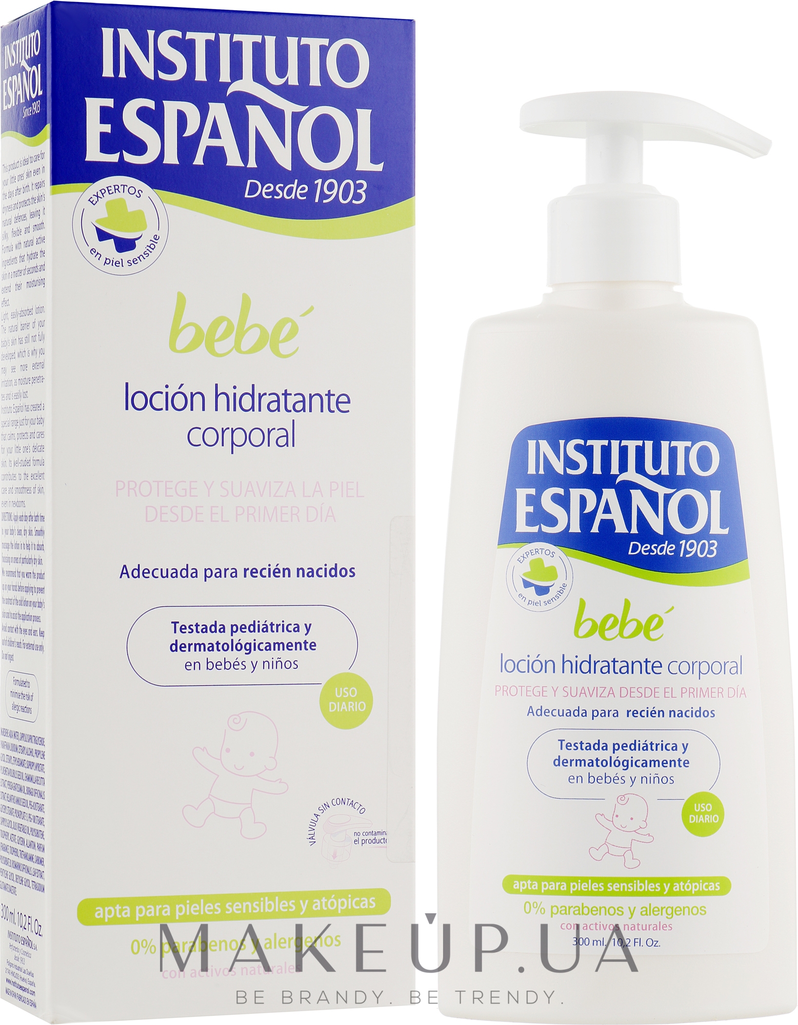 Лосьйон для тіла для новонароджених - Instituto Espanol Bebe Baby Moisturizing Body Lotion — фото 300ml