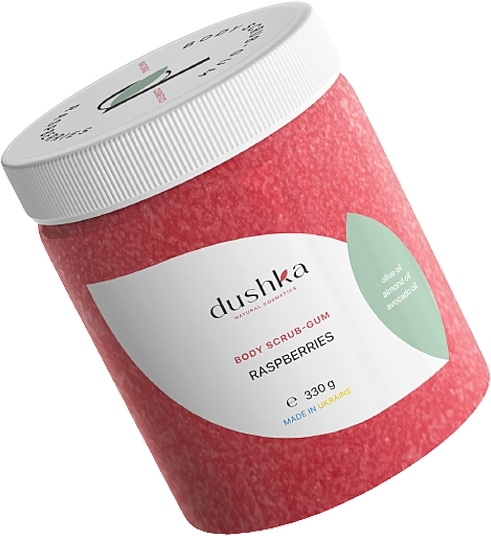 Скраб-жвачка для тела "Малина" - Dushka Body Scrub-Gum Raspberries — фото N1