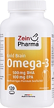 Пищевая добавка "Омега-3" - Zein Pharma Omega-3 Gold Brain Edition — фото N3