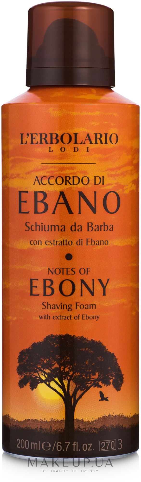 Пена для бритья «Черное Дерево» - L'Erbolario Notes Of Ebony Shaving Foam — фото 200ml