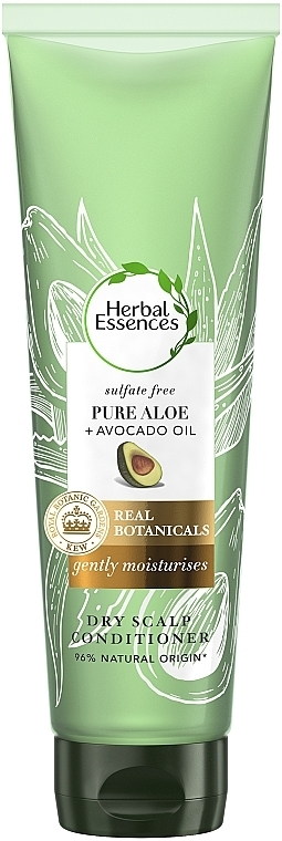 Бальзам-ополаскиватель без сульфатов - Herbal Essences Pure Aloe + Avocado Oil Dry Scalp Conditioner — фото N2