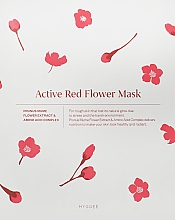 Парфумерія, косметика Тканинна маска для обличчя - HYGGEE Active Red Flower Mask