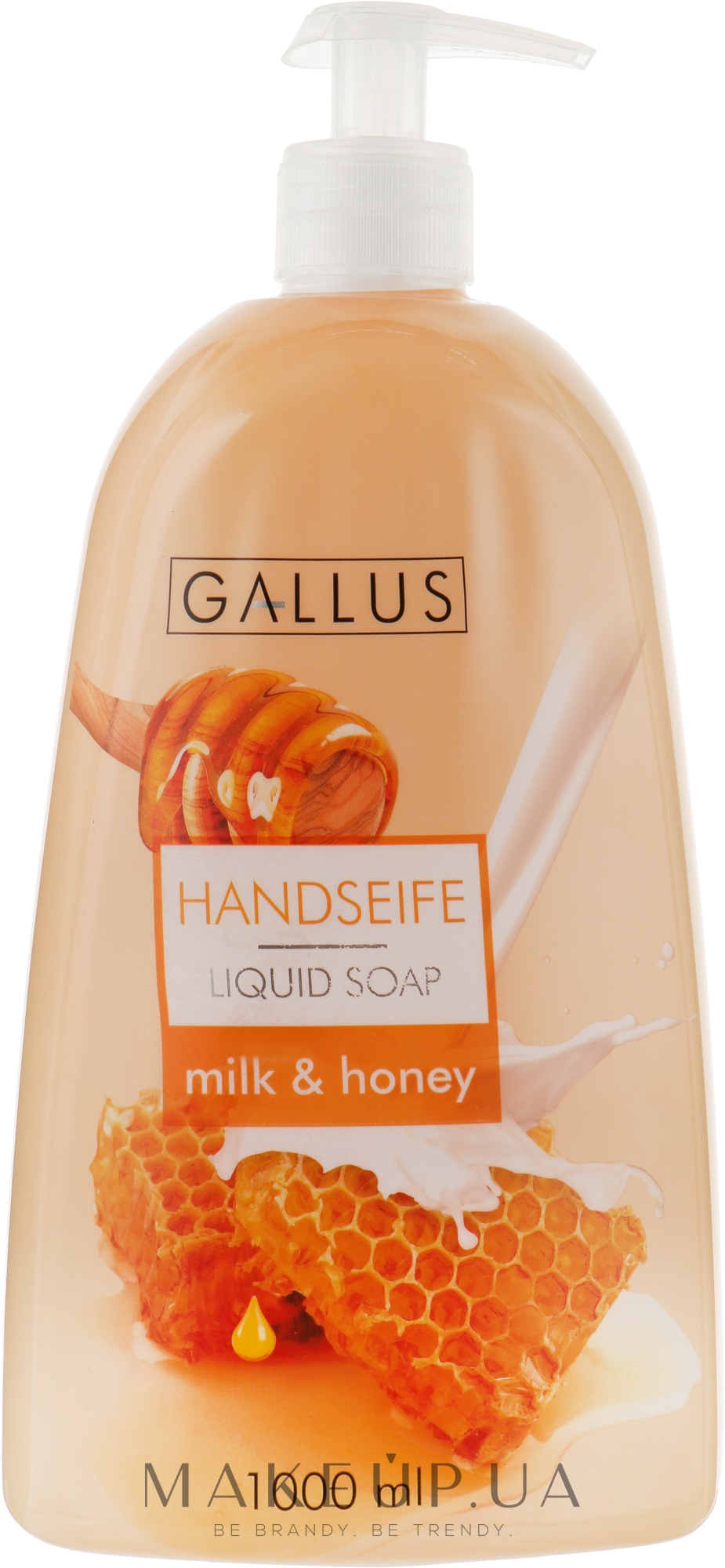 Крем-мило "Молоко і мед" - Gallus Soap — фото 1000ml
