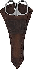 Ножницы для кутикулы, SPLH 15, темно-коричневый чехол - SPL — фото N2