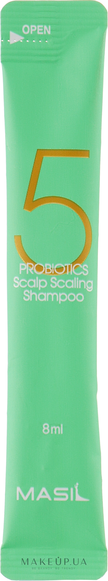 Шампунь для глубокого очищения кожи головы - Masil 5 Probiotics Scalp Scaling Shampoo (пробник) — фото 8ml