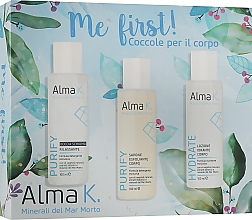 Набір догляду за тілом "Спочатку Я!" - Alma K Me First Body Care Kit (sh/gel/100ml + soap/100ml + b/lot/100ml) — фото N6