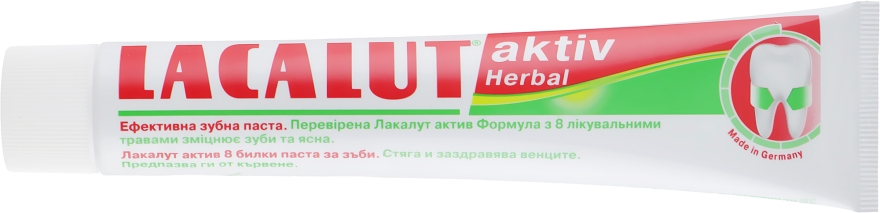 Зубная паста "Актив гербал" - Lacalut Aktiv Herbal Toothpaste — фото N2