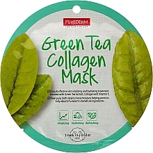 Парфумерія, косметика Колагенова маска із зеленим чаєм - Purederm Green Tea Collagen Mask