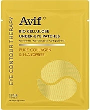 Біоцелюлозні патчі для очей - Avif Bio Cellulose Under Eye Patches — фото N1
