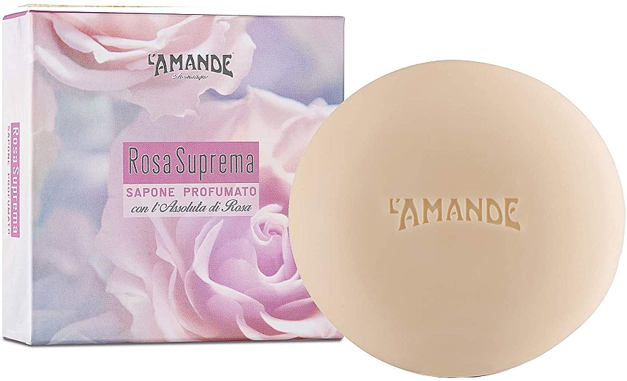 Мыло с лепестками розы - L'amande Supreme Rose Scented Soap — фото N1