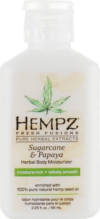 Молочко для тела "Сахарный тростник и папайя" - Hempz Sugarcane And Papaya Herbal Moisturizer Body