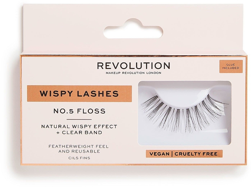 Накладные ресницы - Makeup Revolution No.5 Floss Wispy Lashes — фото N1