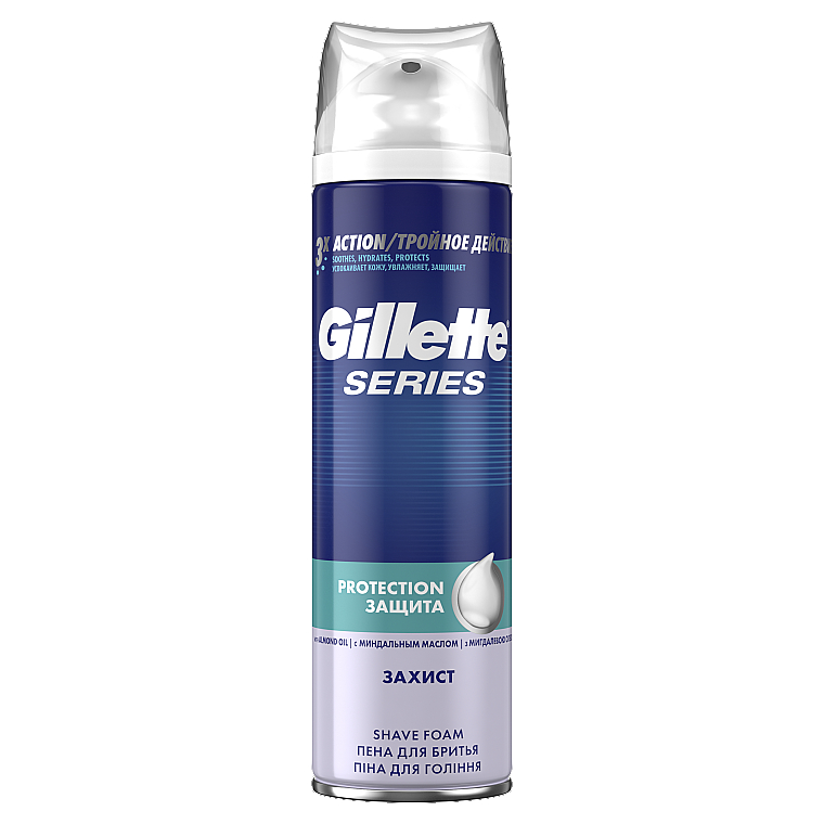Пена для бритья "Защита" - Gillette Series Protection Shave Foam For Men — фото N3