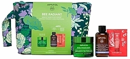 Духи, Парфюмерия, косметика Набор - Apivita Bee Radiant Sings Of Aging & Anti-Fatigue Set (cr/50ml + foam/75ml + sun/cr/2ml+pouch)