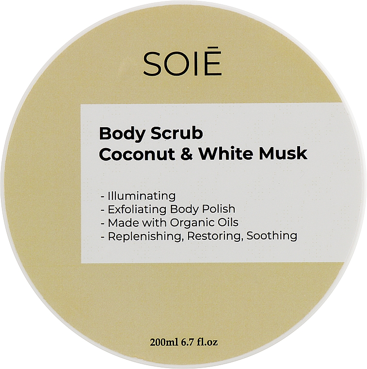 Скраб-пилинг для тела с кокосом и белым мускусом - Soie Coconut & White Musk Body Scrub