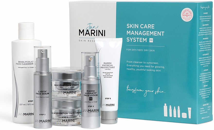 Набір, 6 продуктів - Jan Marini Skin Care Management System Dry/Very Dry Skin SPF 45 — фото N1