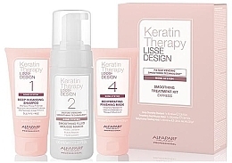 Духи, Парфюмерия, косметика Набор - Alfaparf Keratin Therapy Lisse Design Smoothing Treatment Kit (shm/40ml + mous/100ml + mask/40ml)