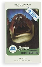 Палетка теней для век - Makeup Revolution X Monsters University Card Palette Don Carlton Scare — фото N3