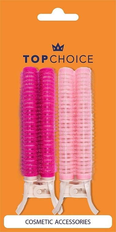 Бігуді для волосся, подвійні із затискачем - Top Choice — фото N1