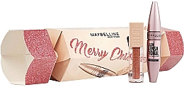 Духи, Парфюмерия, косметика Набор - Maybelline New York Merry Christmas! (mascara/9.5ml + lip/balm/5.4ml)