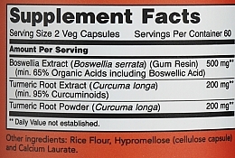 Капсулы "Босвелия", 250 мг - Now Foods Boswellia Extract — фото N2