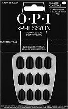 Парфумерія, косметика Набір накладних нігтів - OPI Xpress/On Lady In Black