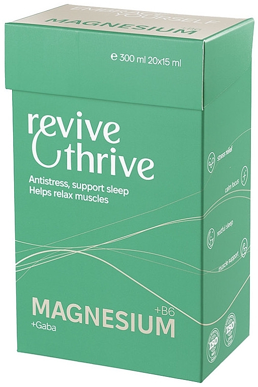 Добавка дієтична "Magnesium + B6" - Revive&Thrive — фото N1