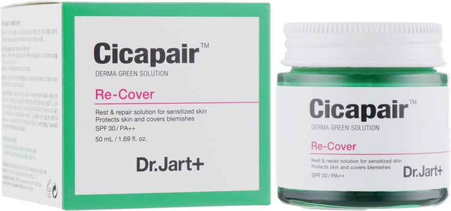 Восстанавливающий дневной крем - Dr. Jart+ Cicapair Re-Cover SPF30