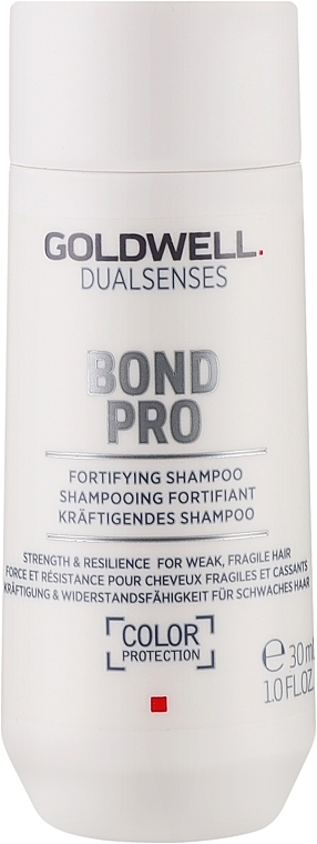 Укрепляющий шампунь для тонких и ломких волос - Goldwell DualSenses Bond Pro Fortifying Shampoo (мини) — фото N1