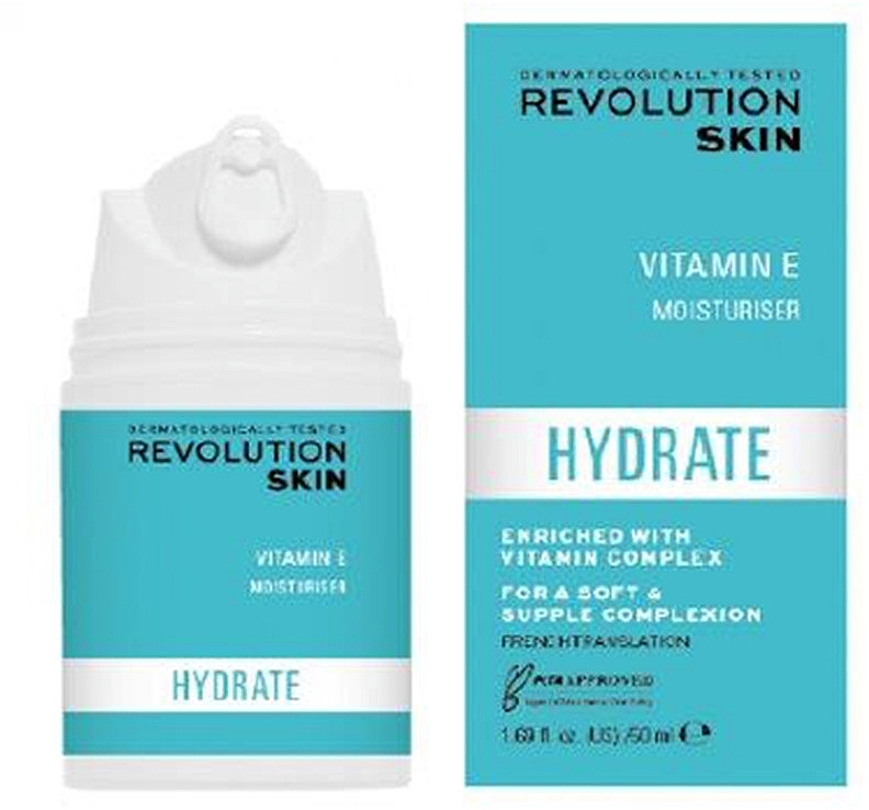 Увлажняющим крем для лица - Revolution Skincare Hydrate Vitamin E & B3 Moisturiser — фото N1