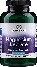 Харчова добавка "Лактат магнію", 84 мг 120 шт. - Swanson Magnesium Lactate — фото N1