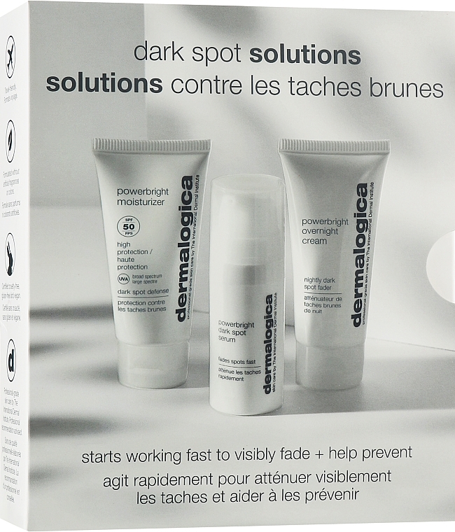 УЦЕНКА Набор - Dermalogica Dark Spot Solution Kit (f/cr/12ml + ser/10ml + n/cr/15ml) * — фото N1