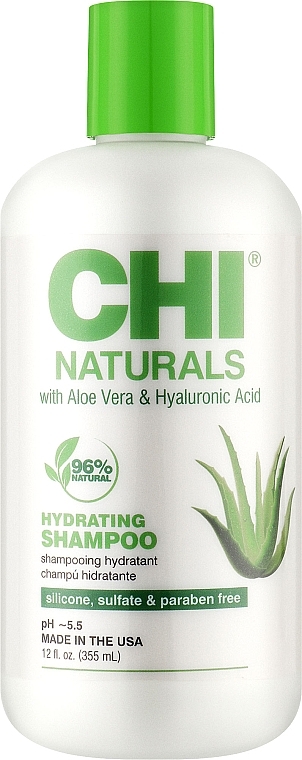 М'який безсульфатний шампунь для всіх типів волосся - CHI Naturals With Aloe Vera Hydrating Shampoo