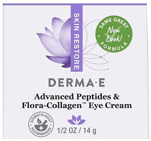 Крем для шкіри навколо очей з пептидами та флора-колагеном - Derma E Advanced Peptides & Flora-Collagen Eye Cream — фото N3