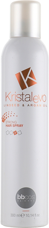 Спрей для волосся, сильної фіксації - BBcos Kristal Evo Strong Hair Spray — фото N1