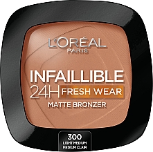 Духи, Парфюмерия, косметика Бронзирующая пудра - L'Oréal Paris Infallible 24h Freshwear Bronzer 