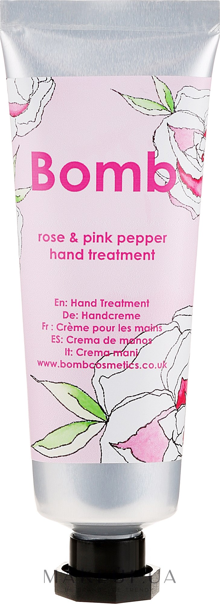 Крем для рук - Bomb Cosmetics Rose & Pink Pepper Hand Treatment — фото 25ml